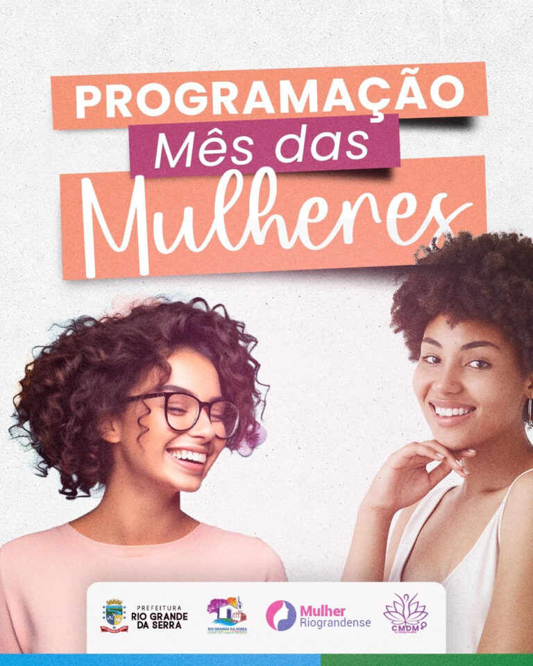 Rio Grande da Serra promove programação especial em março em celebração ao Mês das Mulheres