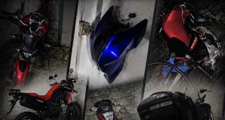 POLÍCIA MILITAR DESARTICULA DESMANCHE CLANDESTINO, PRENDE TRÊS CRIMINOSOS E RECUPERA MOTOCICLETAS E BENS ROUBADOS EM MAUÁ.